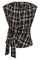 Dagny Check Pleat Top | Black | T-Shirt fra Co'couture