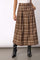 Dagny Anya Check Pleat Skirt | Brown | Nederdel fra Co'couture