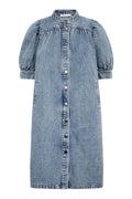 Denice Denim SS Dress | Bleach Denim | Kjole fra Co'couture