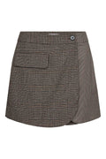 Veyacc Check Wrap Skort 500141 | Brown | Co'couture