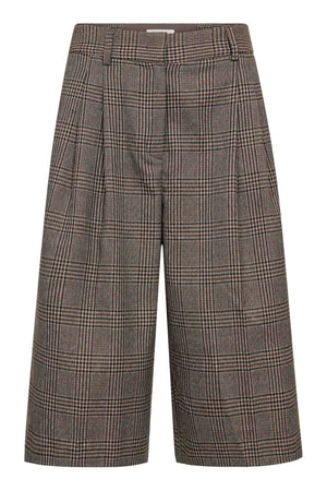 Veya Check Bermuda | Brown | Shorts fra Co'couture