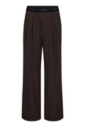 Alini Logo Pant | Dark Brown | Bukser fra Co'couture