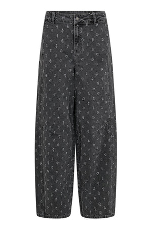 Derri Dot Jeans | Mid Grey | Jeans fra Co'couture