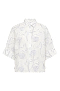 Elric Flower SS Shirt | White | Skjorte fra Co'couture