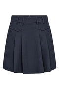 Luna Pocket Pleat Mini Skirt | Black | Nederdel fra Co'couture