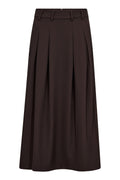 Alini Anya Pleat Skirt | Dark Brown | Nederdel fra Co'couture