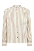 Sigrid Stripe Shirt | Bone | Bluse fra Co'couture