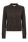 Cory Padded Polo Knit | Dark Brown | Strik fra Co'couture