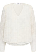 Baltacc Padded V Blouse 500258 | Offwhite | Co'couture