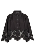 Melisecc Emb Ls Shirt | Black