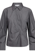 Lyviacc Asym Pin Shirt 500301 | Mid Grey | Co'couture