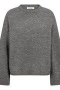 Rogercc O Neck Knit 500333 | Grey Melange | Co'couture