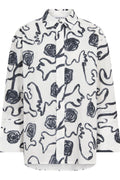 Eiccc Flower Ls Shirt 500348 | Navy | Co'couture