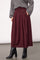 Terrycc Pleat Skirt 500363 | Wine Red | Co'couture