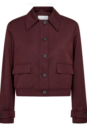 30325 Terrycc Jacket 500364 | Wine Red | Co'couture