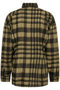 Kyelcc Check Tie Pleat Shirt 500381 | Army | Co'couture