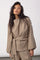 Lunacc Tie Blouse 500386 | Taupe | Co'couture