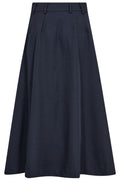 Lunacc New Pocket Pleat Skirt 500389 | Navy | Co'couture