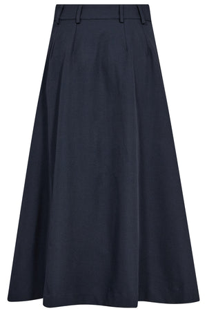 Lunacc New Pocket Pleat Skirt 500389 | Navy | Co'couture