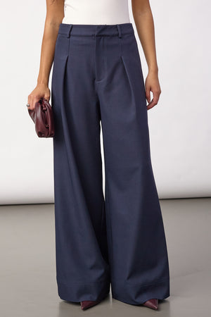 Lunacc Pleat Pant 500391 | Navy | Co'couture