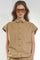 Evelyncc Slit Back Ss Shirt | Sand | Skjorte fra Co'couture