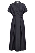Terrycc Wrap Ss Dress | Navy | Kjole fra Co'couture
