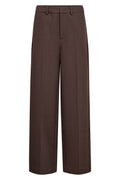 Luna Wide Pant | Dark Brown | Bukser fra Co'couture