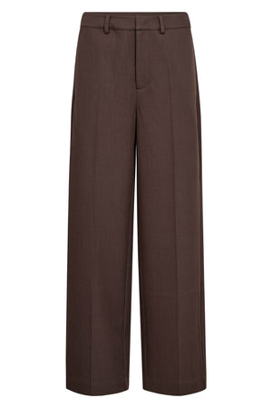 Luna Wide Pant | Dark Brown | Bukser fra Co'couture
