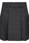 Eloracc Pocket Pleat Mini Skirt 500436 | Dark Grey | Co'couture