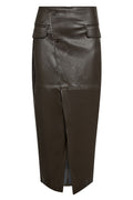 Gittcc Asym Floor Skirt | Dark Brown
