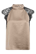 Iduncc Lace Halter Top | Walnut