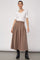 Lyviacc Pleat Pin Skirt 500587 | Walnut | Co'couture