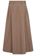 Lyviacc Pleat Pin Skirt 500587 | Walnut | Co'couture