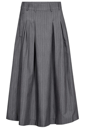 Lyviacc Pleat Pin Skirt 500587 | Mid Grey | Co'couture