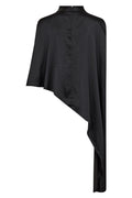 Iduncc Turtle Cape Blouse | Black