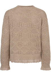 Cotla Pullover 204662 | Simply Taupe Mel. | Strik fra Freequent