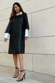 Riga DEP Dress 51120 | Læder kjole fra Depeche