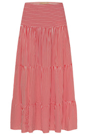 Princess Skirt 5201 |  Print Red Stripe | Nederdel fra Marta du Chateau