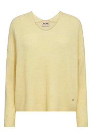 Thora V-Neck Knit  | French Vanilla | Strik fra Mos Mosh