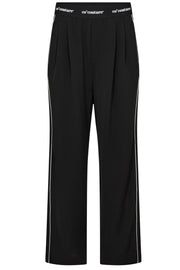 Amina Logo Piping Pant 31482 | Black | Bukser fra Co'couture