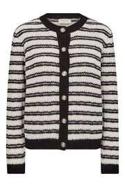 Jazz Cardigan 206484 | Moonbeam Melange W. Black | Cardigan fra Freequent
