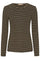 Long sleeved tee | Black/gold | T-shirt fra Marta du Chateau