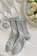 Carly Socks | Grey/Blue | Strømper fra By Timm