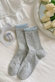 Carly Socks | Light Grey | Strømper fra By Timm