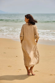Flow Dress | Beige | Kjole fra Atelier C