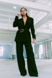 Tailor Pant Wide | Black | Bukser fra Copenhagen Muse