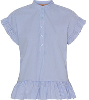 lia Blouse 5805 | Sky Blue Print  | Bluse fra Marta du Chateau