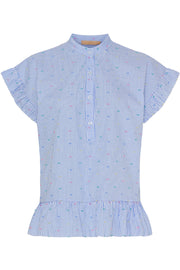 lia Blouse 5805 | Sky Blue Print 2 | Bluse fra Marta du Chateau