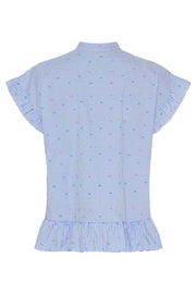 lia Blouse 5805 | Sky Blue Print 2 | Bluse fra Marta du Chateau