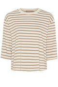 Brooklyn-T-Shirt | Beige/Fango | T-Shirt von Marta du Chateau